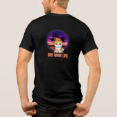 Cat Mom Life funny Tri-Blend Shirt (Achterkant)