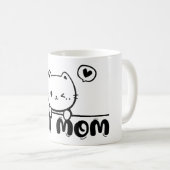 cat mom mug funny gift lover cute mug (Devant droit)