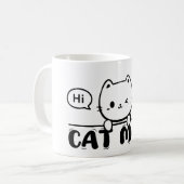 cat mom mug funny gift lover cute mug (Devant gauche)