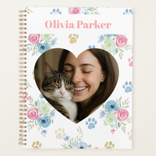 Cat Mom Photo & Name Planner (Devant)