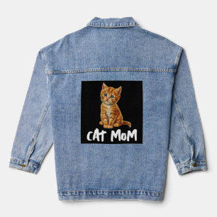 CAT MOM SCHATTIGE GINGER Denim Jean Jacket