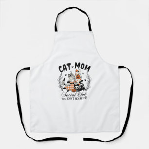 Cat Mom Social Club Ghost Cat Halloween Gothic Bla Schort