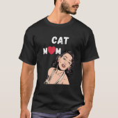 Cat mom t-shirt (Voorkant)