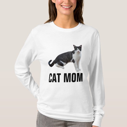 CAT MOM, TUXEDO CAT T-shirts (Voorkant)