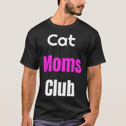 Cat Moms Club T-shirt (Voorkant)