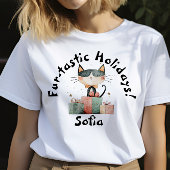 Cat Moms parfait Noël Nom cadeau T-shirt