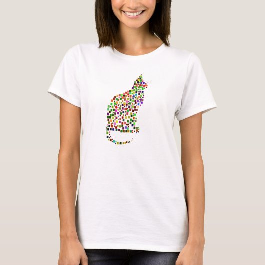 Cat Mosaic T-Shirt (Voorkant)