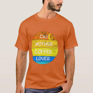 CAT MOTHER COFFEE LOVER 74 T-SHIRT