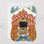 Cat Mouse Christmas Nutcracker carte ou invitation (Devant)