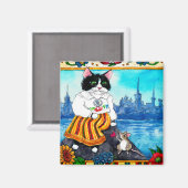 Cat mouse Estonian Folklore magnet Magneet (Voorkant / Achterkant)