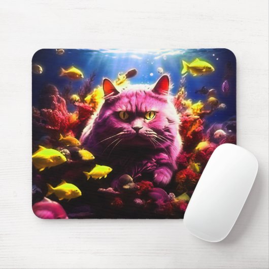 Cat mouse pad designed for cat lover muismat (Met muis)