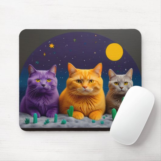 Cat Mouse Pad – Perfect Gift for Cat Lovers Muismat (Met muis)