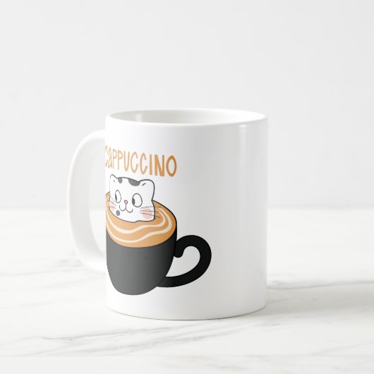 cat mug capuccino (Devant gauche)