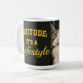 Cat mug catitude it's a lifestyle (Devant gauche)