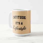 Cat mug catitude it's a lifestyle (Devant gauche)