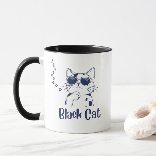 cat Mug Mok (Met donut)