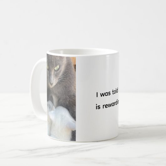 Cat Mug, Motherhood Fun, Funny Mug (Devant gauche)