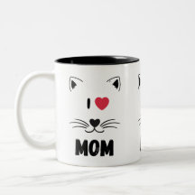 Cat mugs I love mom