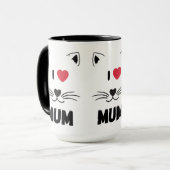 Cat mugs I love mum (Devant gauche)