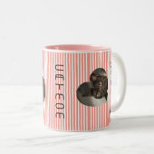 Cat Mum deux photo Mug (Devant droit)