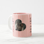 Cat Mum deux photo Mug (Devant gauche)
