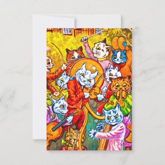 Cat Musical Band Kaart (Voorkant)
