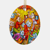 Cat Musical Band Keramisch Ornament (Rechts)