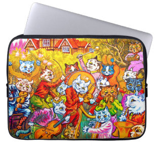 Cat Musical Band Laptop Sleeve