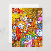 Cat Musical Band Save The Date (Voorkant / Achterkant)