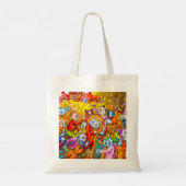 Cat Musical Band Tote Bag (Achterkant)