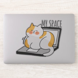Cat My Space Sticker