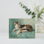 Cat Nap Henriëtte Ronner-Knip Briefkaart (Staand voorkant)