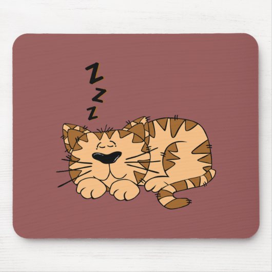 Cat Nap Kat Mousepad Muismat (Voorkant)