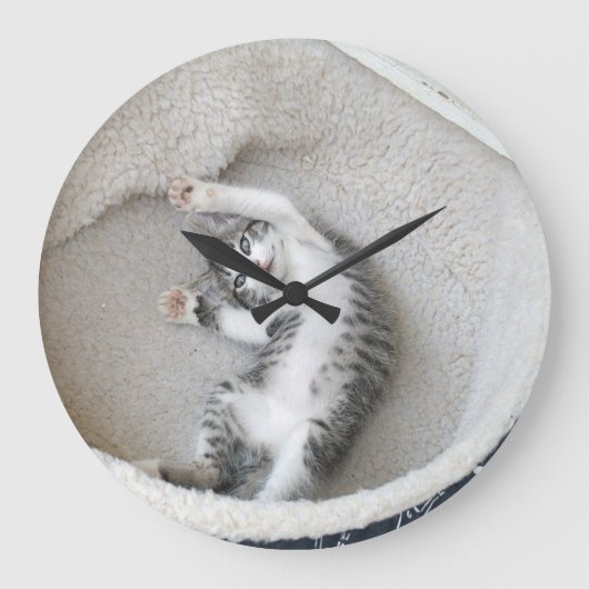 Cat Nap Mur Horloge (Recto)