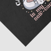 Cat-Napping is mijn zelfzorg Schattigee Cat Quote Tissuepapier (Detail)