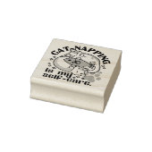 Cat-Napping is mijn zelfzorg: Schattigee slaperige Rubberstempel (Stempel)