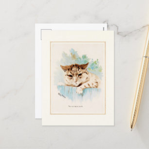 Cat Next Door by Louis Wain Feestdagenkaart