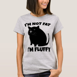 CAT NIET VET PLUIZIG GRAPPIG T-SHIRTS