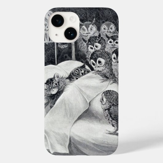 Cat Nightmare Owl Bird, Louis Wain Hoesje-Mate Pho Case-Mate iPhone Case (Achterkant)