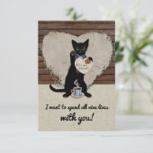 Cat Nine Leeft Gepersonaliseerde Valentijn Kaart (Staand voorkant)