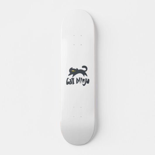 Cat ninja - Kies achtergrondkleur Skateboard (Voorkant)