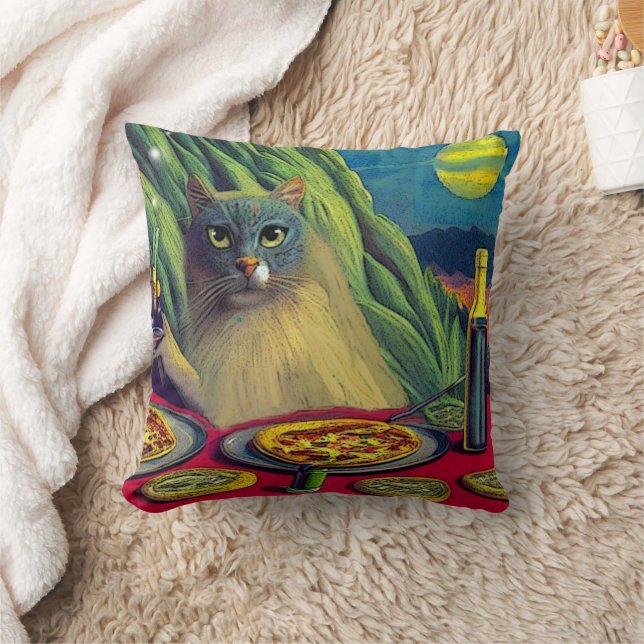 Cat Nip Pizza- Kussen (Deken)