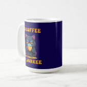 Cat No Café No Workee Funny Feline Mug Cadeau (Devant gauche)