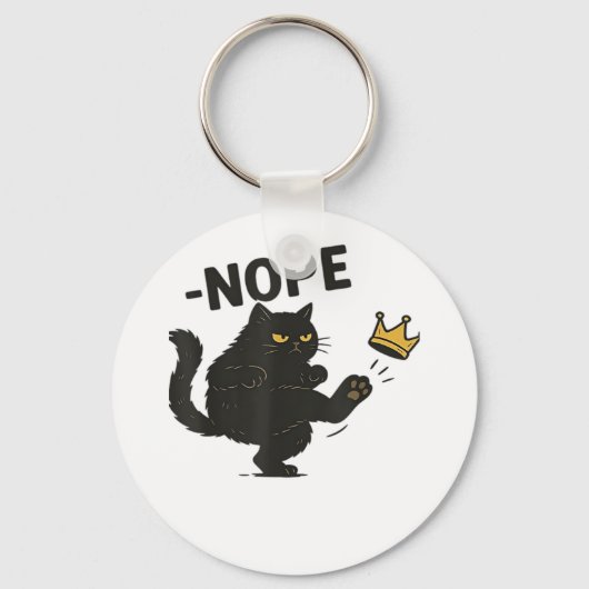 Cat No Kings In America Sleutelhanger (Voorkant)