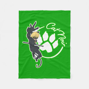 Cat Noir Badge Fleece Deken