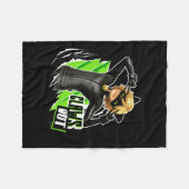 Cat Noir | Grafisch uitklapbaar Fleece Deken (Voorkant (Horizontaal))