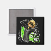 Cat Noir | Grafisch uitklapbaar Magneet (Voorkant / Achterkant)