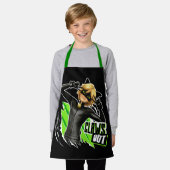 Cat Noir | Grafisch uitklapbaar Schort (Gedragen)