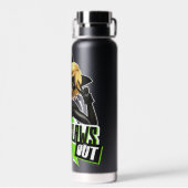 Cat Noir | Grafisch uitklapbaar Waterfles (Achterkant)