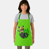 Cat Noir Green Badge Schort (Insitu)